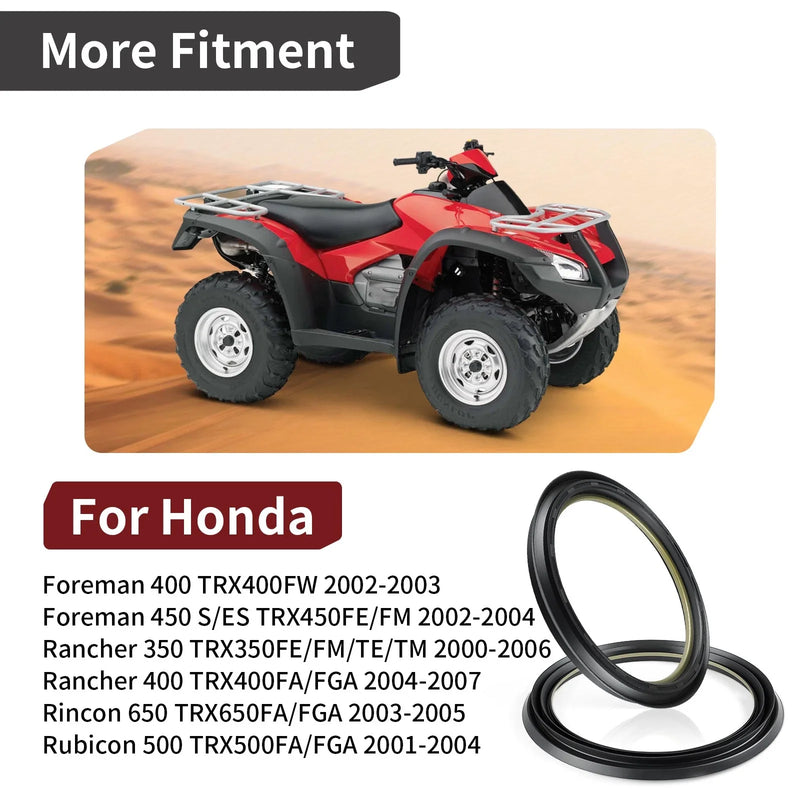 Honda Rancher 350 / 400 TRX350 TRX400 2 x Front Brake Drum Dust Seal (2000–2007)