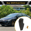 Honda Civic (2006-2011) - Black Brown Faux Leather Car Gear Shift Knob Cover