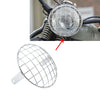Harley 7.8" Chrome Plating Metal Headlight Mesh Grill Grid Cover