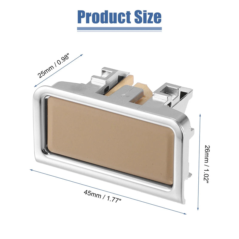 Mercedes-Benz - Plastic Beige Silver Tone () Armrest Latch Lid