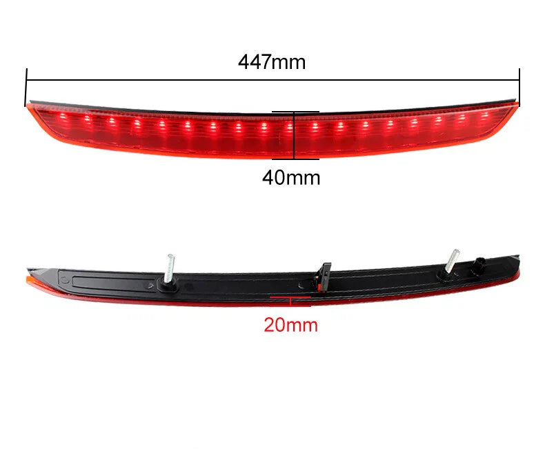 Audi TT Red Lens High-Level 3rd Brake LED Lights (2007–2014)