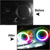 BMW RGB Phone Control Angel Eye Halo Rings Headlight DRL Retrofit 110MM (2000-2006)