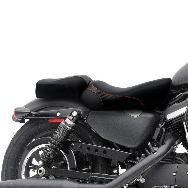Harley Sportster Iron 883 XL883N Black Driver & Passenger Seats (2016-22)