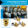 DN15 / 20 / 25 Brass Adjustable Water Pressure Reducing Valve with Gauge
