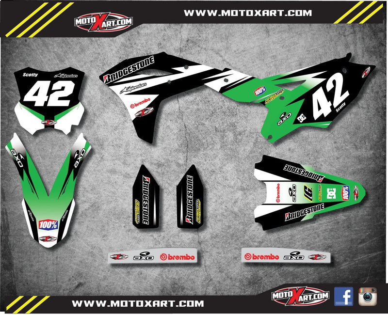 KXF 250 Full Graphics Kit Decals (2017)