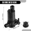 Ford Edge 2007-2014 Windshield Washer Pump (2 x Plastic Black)