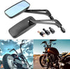 Chopper Cruiser Bobber Cafe Racer Black M8/M10 Motorcycle Mirrors