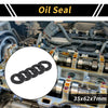 Car Oil Seal 35x62x7mm Black 5 Pcs Seal Ring Rotary Shaft NBR