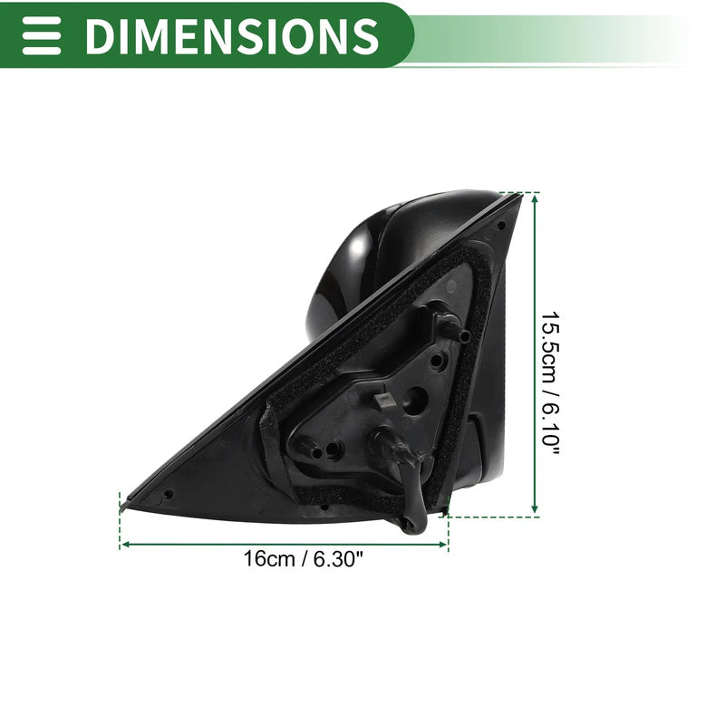 Toyota Camry Manual Folding Gloss Black Right Door Mirror (2018-2023)