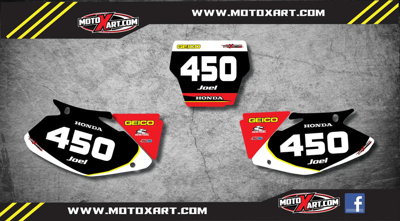 Honda CR 250 Custom Number Plate Graphics