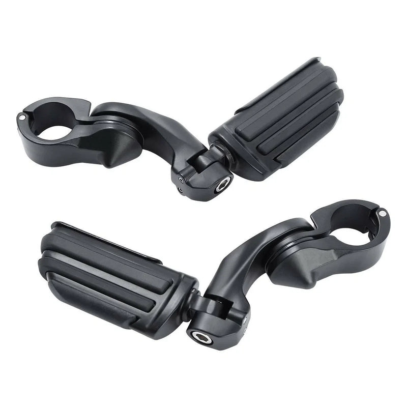 Harley Touring 1-1/4" Short Angled Highway Bar Footpeg Mount