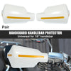 Universal Pair 7/8" Handguard Windshield Deflector Protector White
