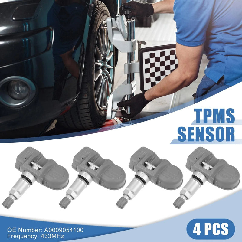 Mercedes-Benz W204 W205 4 x Tire Pressure Sensors TPMS 433MHz (2010-2020)