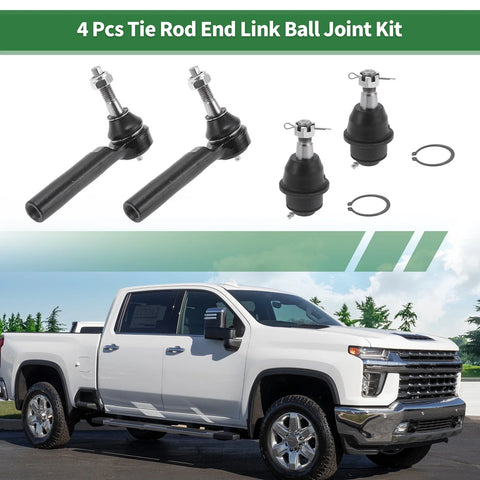 Chevrolet Silverado 1500 4 x Front Suspension Kit Tie Rod Ends Ball Joint