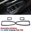 BMW 3 4 Series F30 F34 11PCS Carbon Fiber Interior Trim Covers (2012-2019)