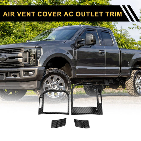 Ford F-150 (2021-2024) Black 1 Set Air Vent Cover Trim