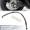 Set 40cm 15.75" Motorcycle Brake Clutch Oil Hose Clutch Throttle Pipe Black