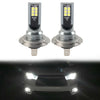 High Low Beam White Light for Universal 2 x H7 LED Headlight Bulbs