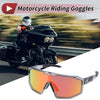 Motorcycle Goggles Motorcycle Riding Red Lens Gray Frame PC