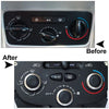 Peugeot 206 207 C2 3 x ABS Switch Knob Heater Buttons A/C Covers (2000-2015)
