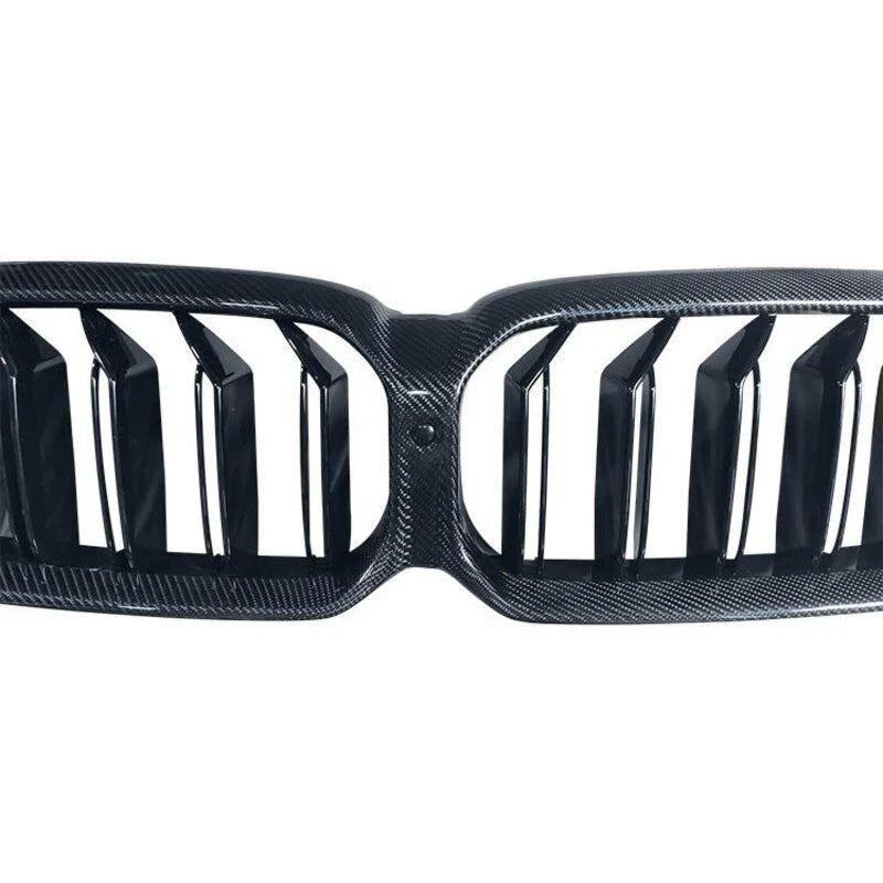 BWM G30 2021-2024 Carbon Fiber Black Front Bumper Grille