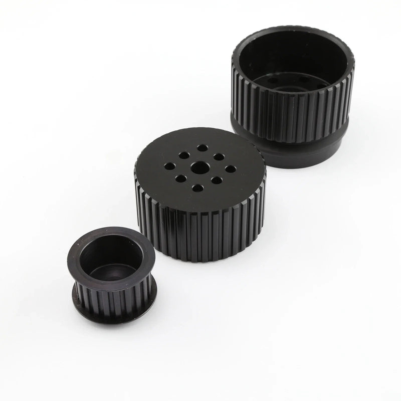 Car Model Black Gilmer Crank Alternator & Water Pump Pulleys