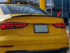 Audi A3 S3 Sedan 2014-2020 Unpainted Rear Trunk V Style Spoiler Wing