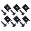 Universal Vehicles 15 x Metal Screw Fender Bumper Retainer Clips