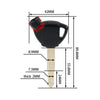 Suzuki AN250 AN400 AN650 Magnetic Blank Key Uncut Blade