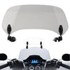 Motorcycle - Smoke Clip-On Windshield Extension Spoiler Deflector