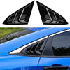 Honda Civic Glossy Black Quarter Window Louver Cover Trim (2016-2021)