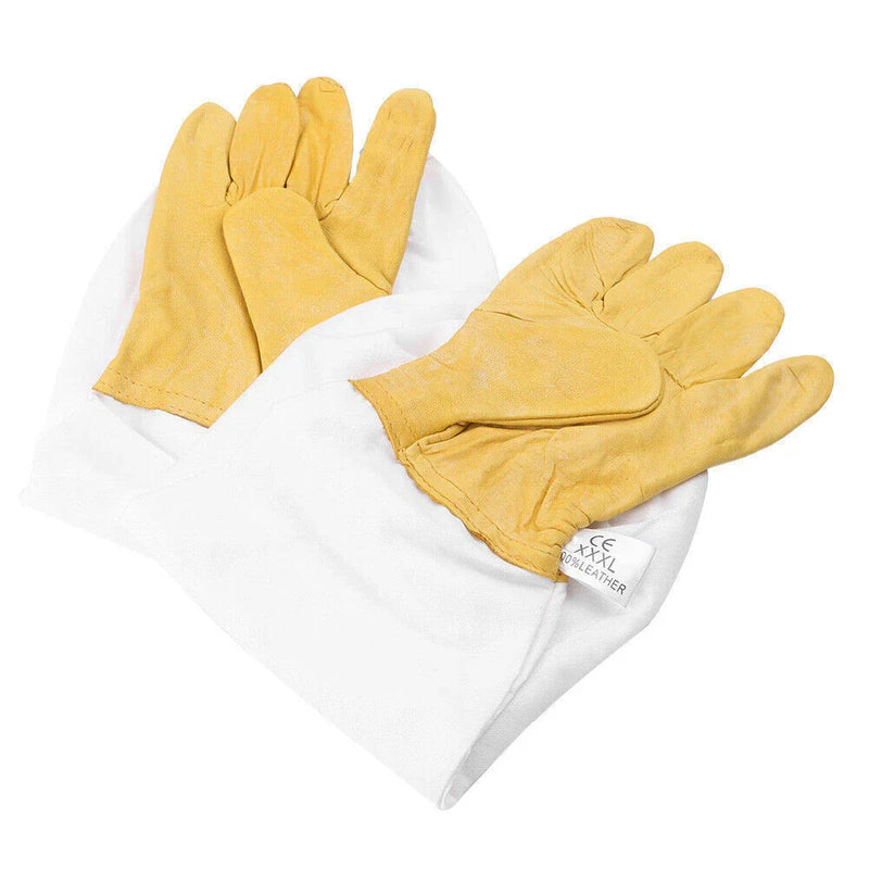Goatskin Beekeeper - Yellow 2 x Vented Beekeeping Gloves (2020-2023)