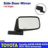 Side Door Mirror Right Fits Toyota Corolla KE30 KE55 KE70 TE71 TE72 Universal