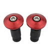 Motorcycle Dirt Bike - Red 7/8'' Handlebar Grips Caps
