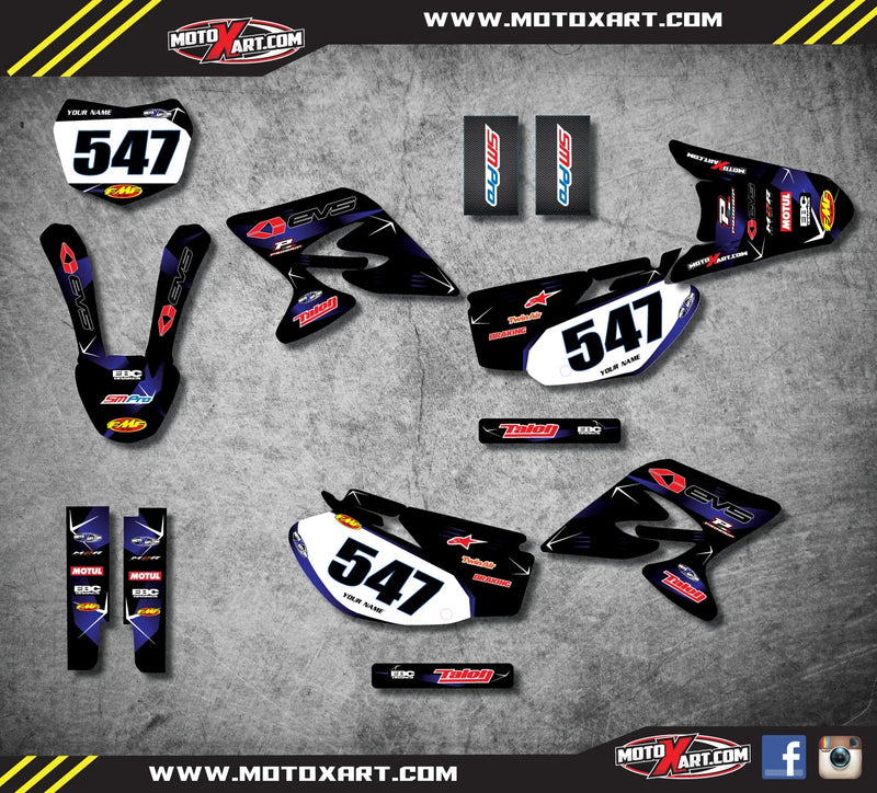 Yamaha TTR 230 (2005-2012) Decals / Sticker Custom Graphic Kit BARBED