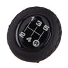 Car Manual Shifter 5 Speed Black Leather Gear Shift Knob (All Years)