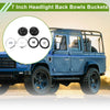 Classic Mini 7" Headlight Buckets with Fixings