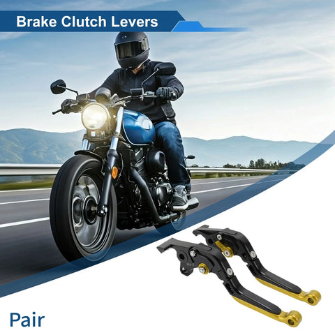 Kawasaki ZX7R / ZX7RR Black Gold Tone Brake Clutch Levers / Short Long /