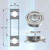 F696ZZ 10 x 6x15x5mm Single Row Flanged Bearings Deep Groove Ball Bearings
