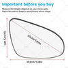Toyota Yaris Right Side Mirror Glass with Back Plate (2012-2019)