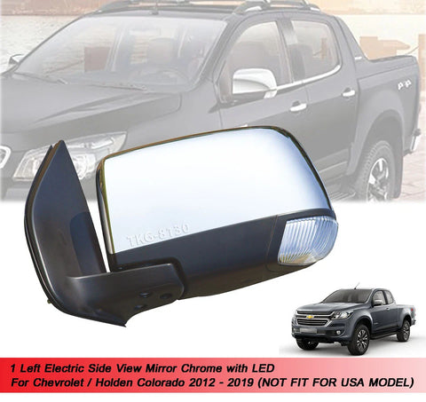 Holden Colorado LH Electric Side Mirror Chrome (2012-2019)