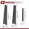Nissan Altima (2007-2012) Carbon Fiber Black 6 Pcs Door Pillar Window Trim