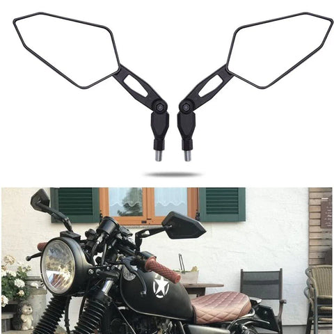 ATV Quad Motorcycle 10mm Black Arrow Rear View Mirrors
