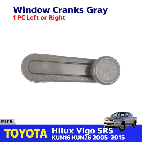 Window Cranks Gray 1 PC Fits Toyota HILUX VIGO SR5 KUN16 4D Pickup 2005-15 D06