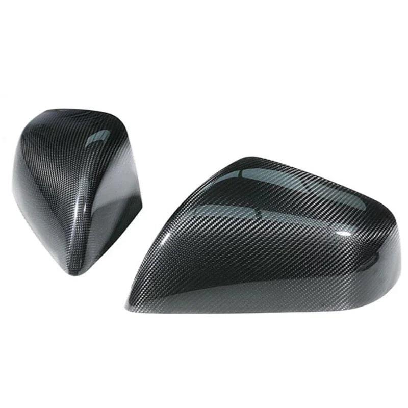 Tesla Model X 2023 Dry Carbon Fiber Adhesive Mirror Shell Covers Caps