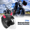 2 x Helmet Bull Horn Style Decoration Suction Cup Dark Pink Car Motorcycle