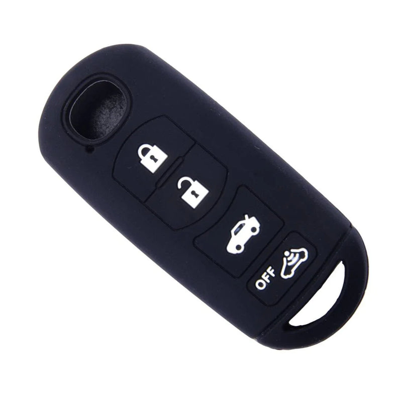 Mazda 3, 5, 6, CX-5, CX-7, CX-9 Black Silicone Key Shell Cover (2004-2023)