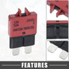 Car Marine Metal Red Circuit Breaker Blade Style Fuse 10A 28V Resettable