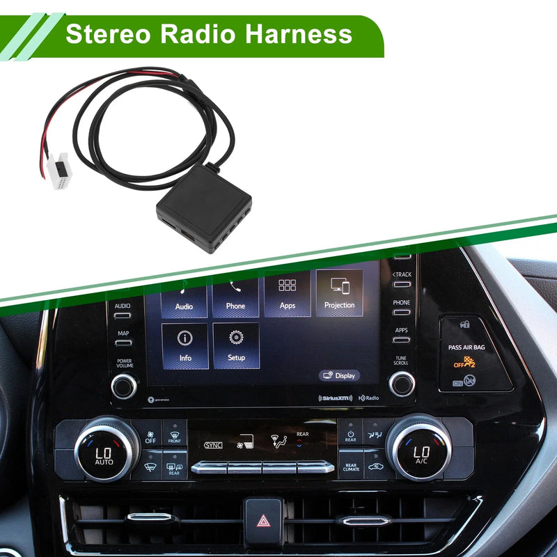 BMW Stereo Radio Harness Bluetooth AUX Adapter Music Cable