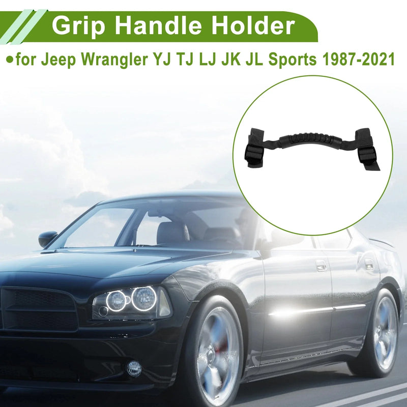 Jeep Wrangler YJ TJ LJ JK JL 1987-2021 Black Roll Bar Grab Handles